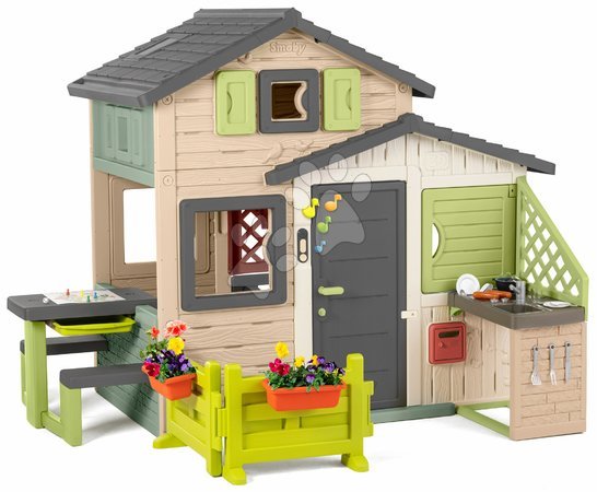 Playhouses | Page 7 - Friends House with table and board games Friends House Evo Playhouse Life Smoby