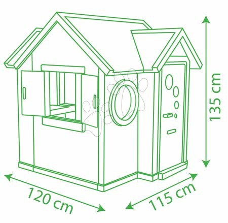 Kerti játszóházak gyerekeknek - Házikó My House Smoby - 13