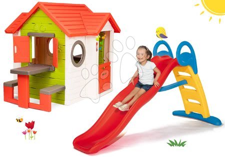 Set casetta bambini My Neo House DeLuxe Smoby e scivolo Funn