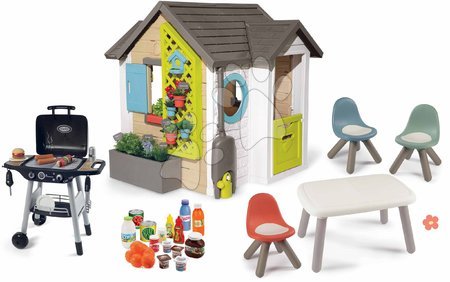 Domečky s nábytkem - Set domeček pro zahradníka se stolem KidTable Garden House Smoby