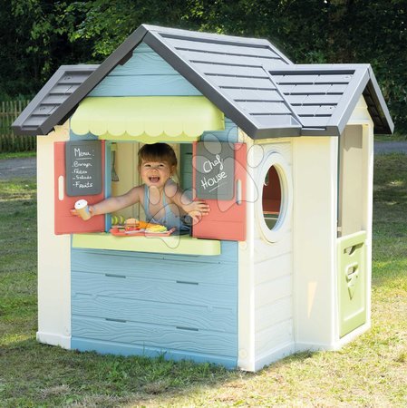 Cabanes avec toboggan pour enfants - Maison avec restaurant et boutique Chef House Life Smoby - 3