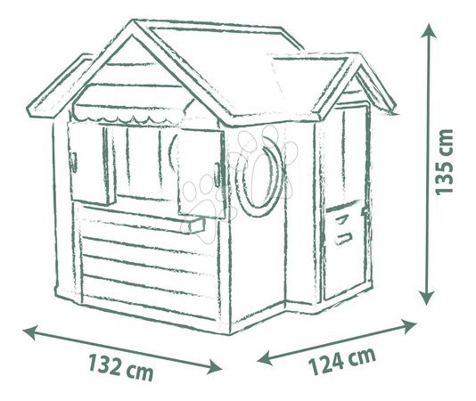 Cabanes avec toboggan pour enfants - Maison avec restaurant et boutique Chef House Life Smoby - 5