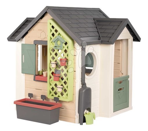 Cabanes pour enfants | Page 14 - Maison de jardinier avec pots de fleurs Garden House Life Smoby