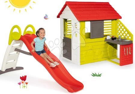 Kleine Spielhäuser mit Rutsche - Set Spielhaus  Pretty Nature Smoby - 26