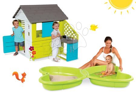 Hračky pre deti od 2 do 3 rokov - Set domček Pretty Blue Smoby