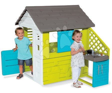 Hračky pre deti od 2 do 3 rokov - Set domček Pretty Blue Smoby_1