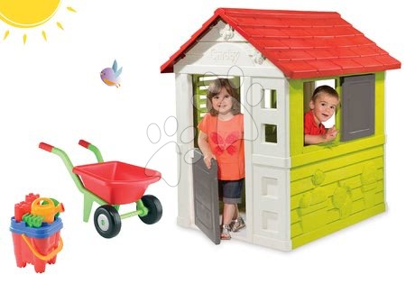 Cabanes avec toboggan pour enfants - Maisonnette Nature Smoby - 10