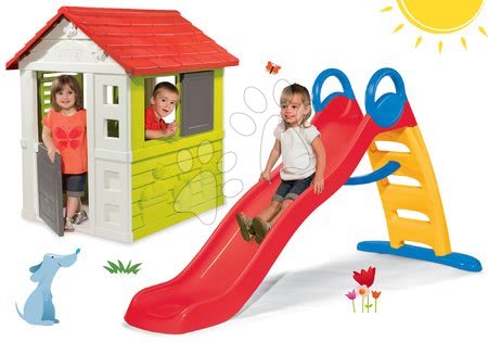 Case per bambini con scivolo - Set casa Nature Smoby - 15