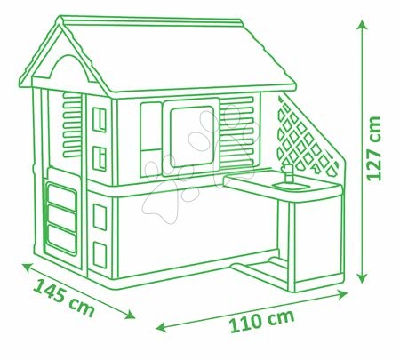 Domečky pro děti - Domeček s kuchyňkou Pretty Blue Smoby - 11