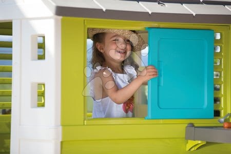 Kleine Spielhäuser für Kinder - Spielhaus mit Spielküche Pretty Blue Smoby - 7