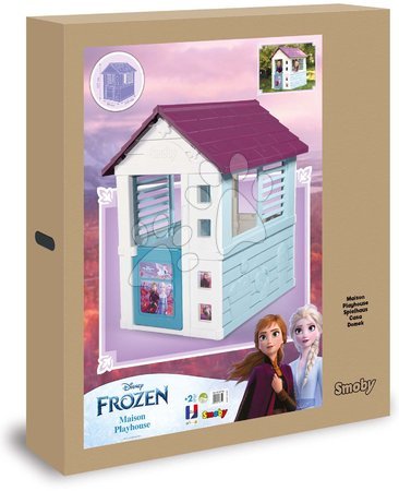 Cabanes avec toboggan pour enfants - Maisonnette Disney Frozen Playhouse Smoby - 5