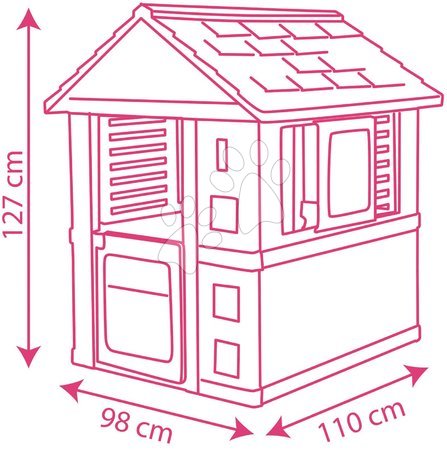 Kleine Spielhäuser für Kinder - Spielhaus Corolle Playhouse Smoby  - 4