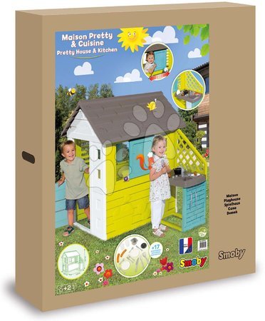 Domki dla dzieci - Domek z kuchnią Pretty New Grey Playhouse&Kitchen Smoby - 6