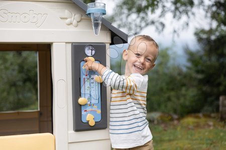 Cabanes avec toboggan pour enfants - Maison station météorologique Quatre saisons 4 Seasons Playhouse Smoby - 7