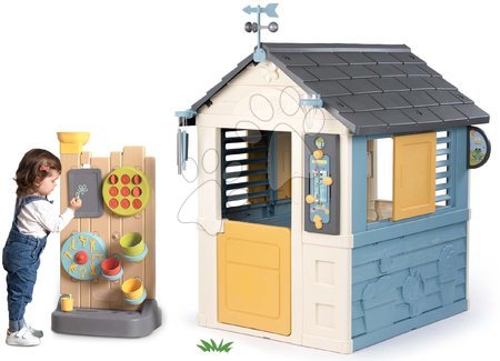 Smoby - Set maison station météorologique avec mur de jeu Quatre saisons 4 Seasons Playhouse Smoby