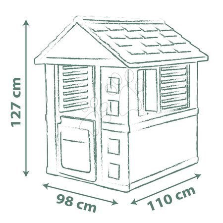 Kids' playhouses - Domček s polovičnými dverami Jolie Playhouse Life Smoby - 3