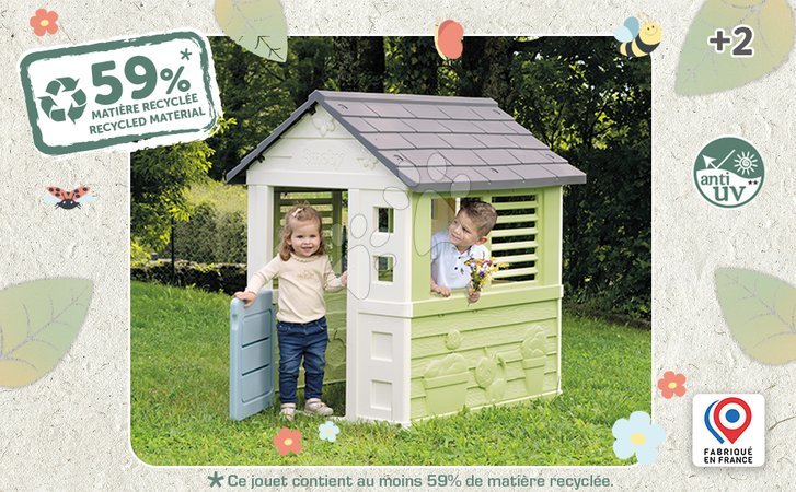 Kleine Spielhäuser für Kinder - Spielhaus mit halben Türen Jolie Playhouse Life Smoby - 6