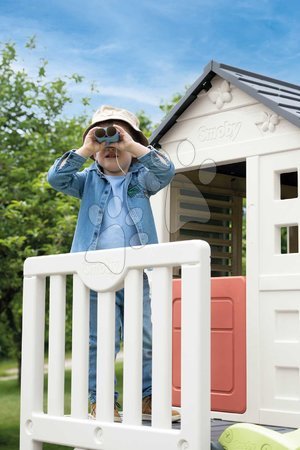 Kleine Spielhäuser für Kinder - Spielhaus auf Säulen mit 1,5 m Rutsche mit Wasserfontäne House On Stilts Life Smoby - 9