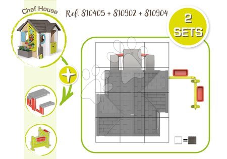 Cabanes avec mur d'escalade - Ensemble de maison de jardin pour jardinier avec toboggan et murs d'escalade Frame Kraxxl Garden House Smoby - 42