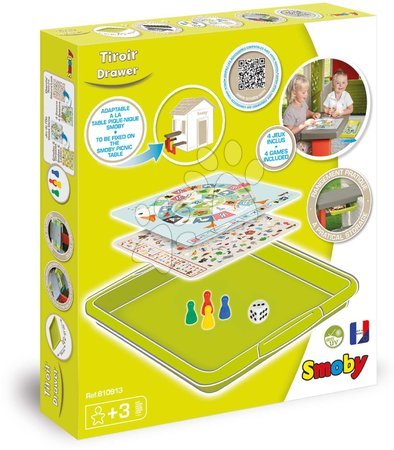 Accessoires pour la cabane - Jeux de plateau Smoby Games Drawer Set pour table de pique-nique - 8