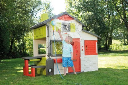 Uniquement chez nous - Maison des Amis écologique avec tunnel d'eau sous le toboggan aux couleurs naturelles Domček Priateľov Evo Playhouse Green Sm - 28