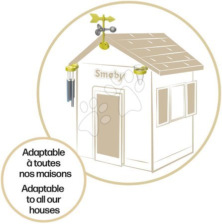 Špeciálne len u nás - Domček meteorologická stanica s kvetináčom pri kuchynke Štyri ročné obdobia 4 Seasons Playhouse Smoby - 35