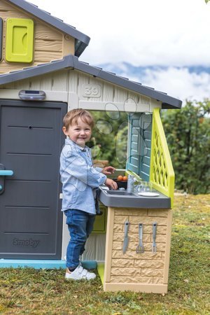 Špeciálne len u nás - Domček meteorologická stanica so záhradným stolom a stoličkami Štyri ročné obdobia 4 Seasons Playhouse Smoby - 17