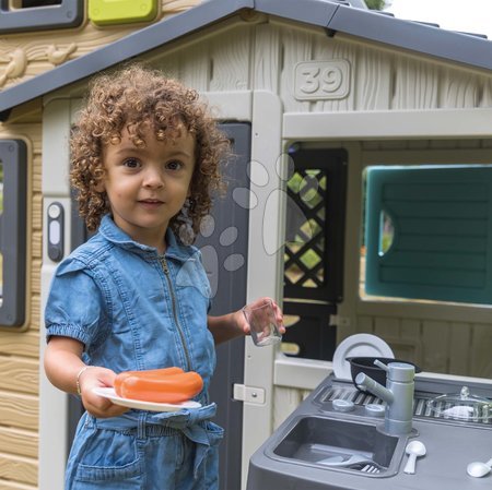 Spielhäuser in Sets - Das Spielhaus Wetterstation mit Küche und Klingel Vier Jahreszeiten 4 Seasons Playhouse Smoby_1