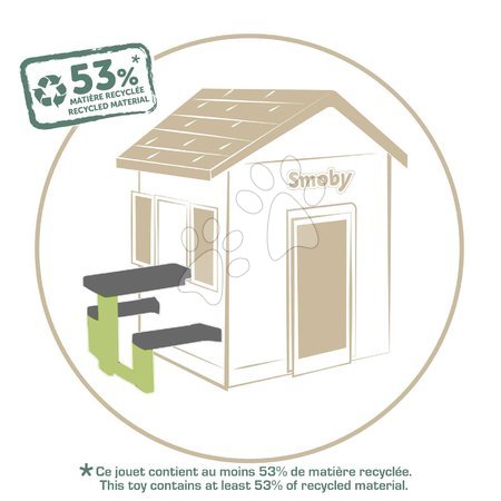 Playhouse accessories - Picnic table with two benches for Life Smoby playhouses - 2