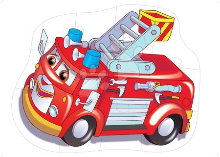 Hračky pre najmenších - Puzzle podlahové požiarne auto Dohány_1