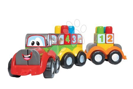 Hračky pre najmenších - Traktor s prívesom 123-ABC Dohány