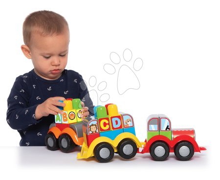 Building blocks and toys - Tractor with trailer 123-ABC Dohány - 4