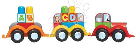 Building blocks and toys - Tractor with trailer 123-ABC Dohány - 2