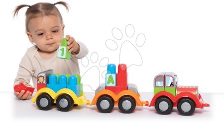 Building blocks and toys - Tractor with trailer 123-ABC Dohány - 3