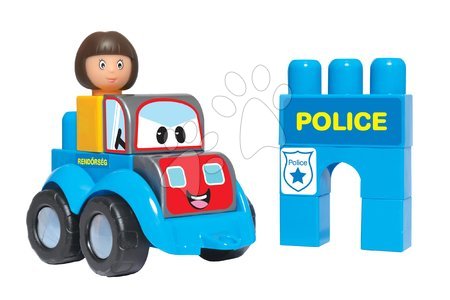 Hračky pre najmenších - Stavebnica policajné autíčko Dohány_1