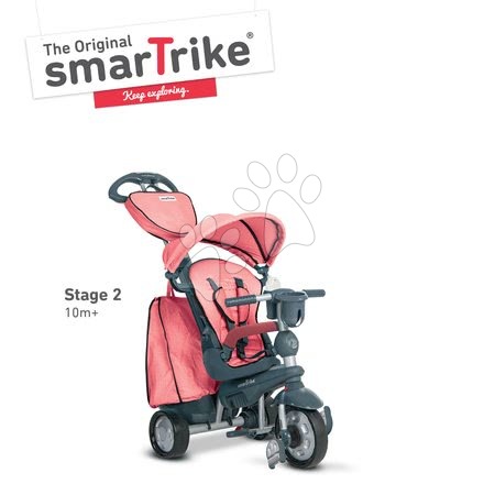 Triciklik 10 hónapos kortól - Tricikli Explorer Pink 5in1 smarTrike - 2