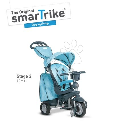 Tříkolky od 10 měsíců - Tříkolka Explorer Blue Blue 5v1 smarTrike - 2