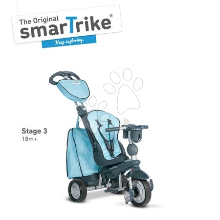 Tříkolky od 10 měsíců - Tříkolka Explorer Blue Blue 5v1 smarTrike - 3