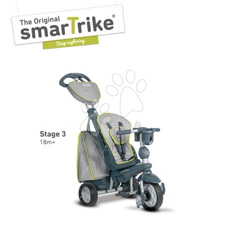 Trojkolky od 10 mesiacov - Trojkolka Explorer Grey 5v1 smarTrike - 3