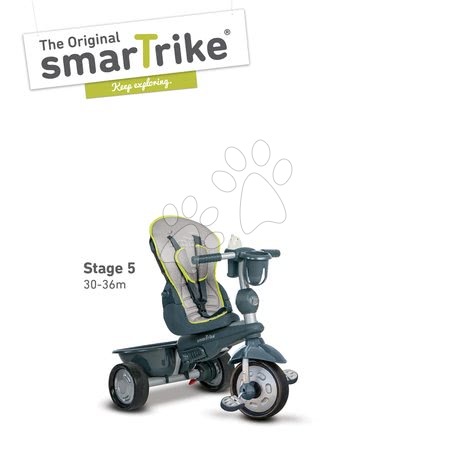 Trojkolky od 10 mesiacov - Trojkolka Explorer Grey 5v1 smarTrike - 8