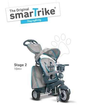 Tříkolky od 10 měsíců - Tříkolka Explorer Silver 5v1 smarTrike - 2