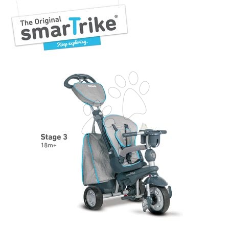 Tříkolky od 10 měsíců - Tříkolka Explorer Silver 5v1 smarTrike - 3