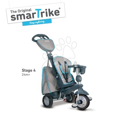 Tříkolky od 10 měsíců - Tříkolka Explorer Silver 5v1 smarTrike - 4