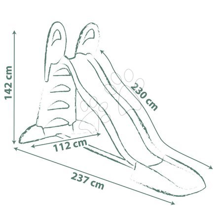 Toboggans pour enfants  - Toboggan avec double vague et fontaine 230 cm Toboggan XL Slide Life Smoby - 9