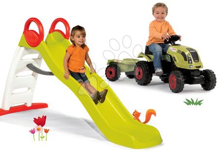 Toboggans et accessoires - Set toboggan Funny longueur 200 cm Smoby - 40