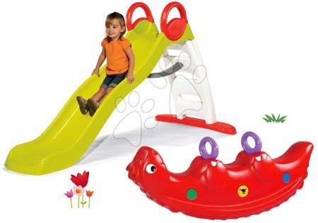 Scivoli con altalena - Set scivolo Toboggan Funny lunghezza 200 cm Smoby  - 35