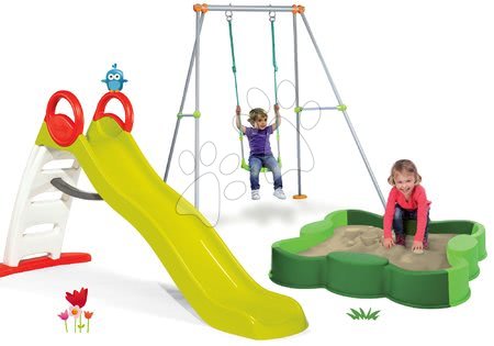 Scivoli con sabbiera - Set scivolo Toboggan Funny Smoby lunghezza 200 cm - 36