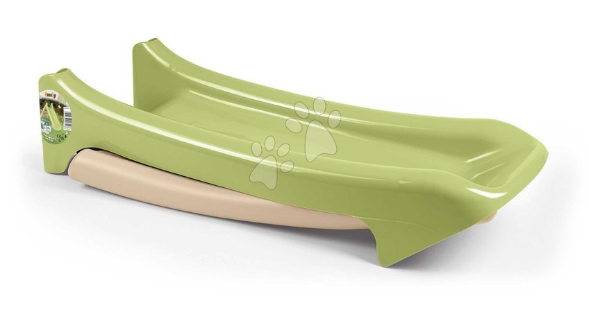 Toboggans pour enfants  - Toboggan avec jeu d'eau 90 cm XS Slide Green Life Smoby_1