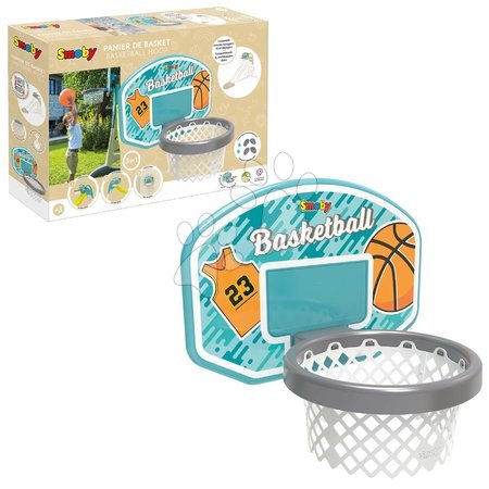 Toboggans et accessoires - Toboggan écologique avec fontaine et siège près du mur de jeu avec panier de basket Toboggan XL Slide Green Smoby - 25