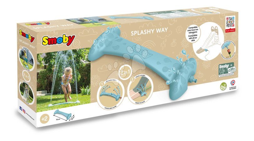 Jeux sportifs pour les tout-petits - Jeu d'eau pour le jardin et sous les toboggans Splashy Way 2 en 1 Life Smoby - 10